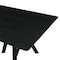 Armen Living Cortina 79" Mid-Century Modern Black Wood Dining Table with Black Legs LCCODIBL - alternate 4